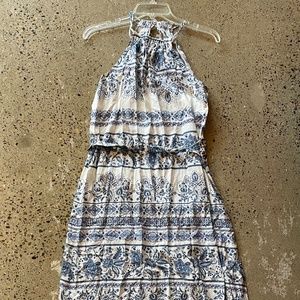 LOFT NWT Garden Floral Halter Dress